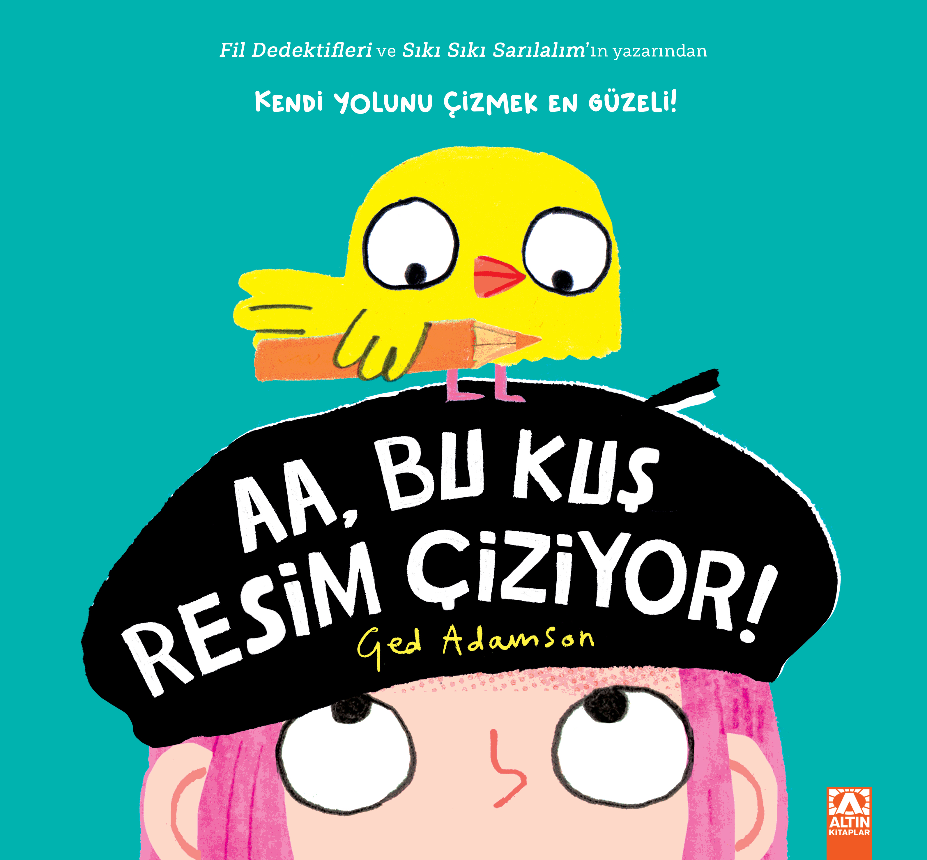 AA, BU KUŞ RESİM ÇİZİYOR!